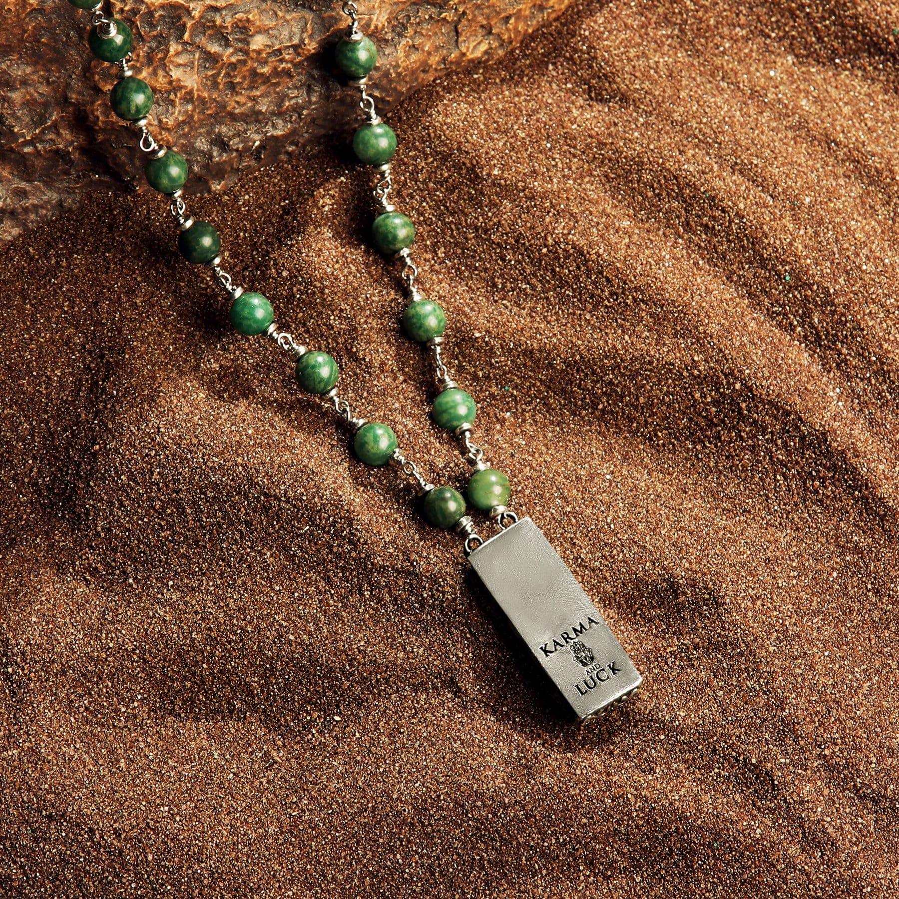 Mystical Power - Jade Stone Dragon Charm Necklace