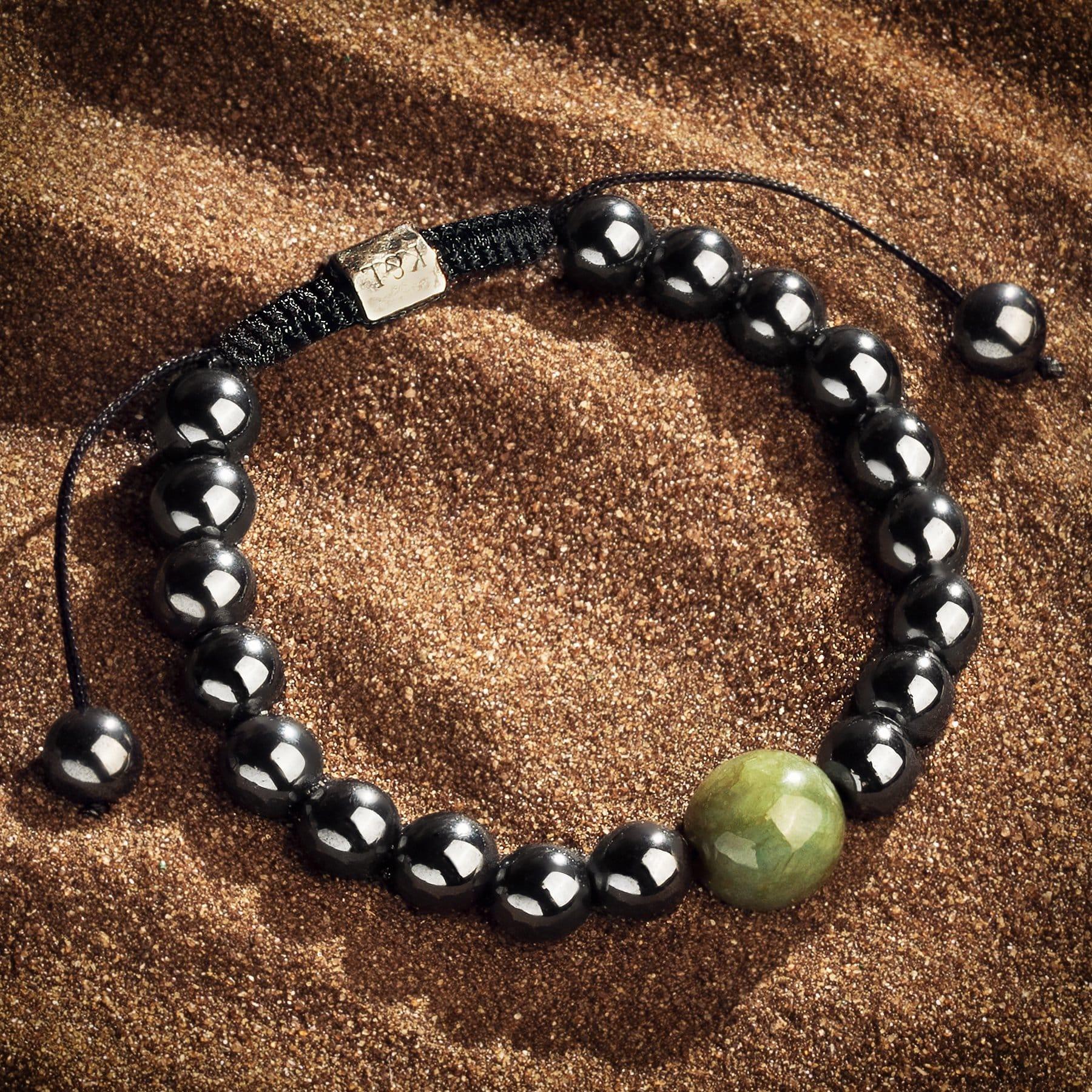 Inner Strength - Hematite Jade Bracelet