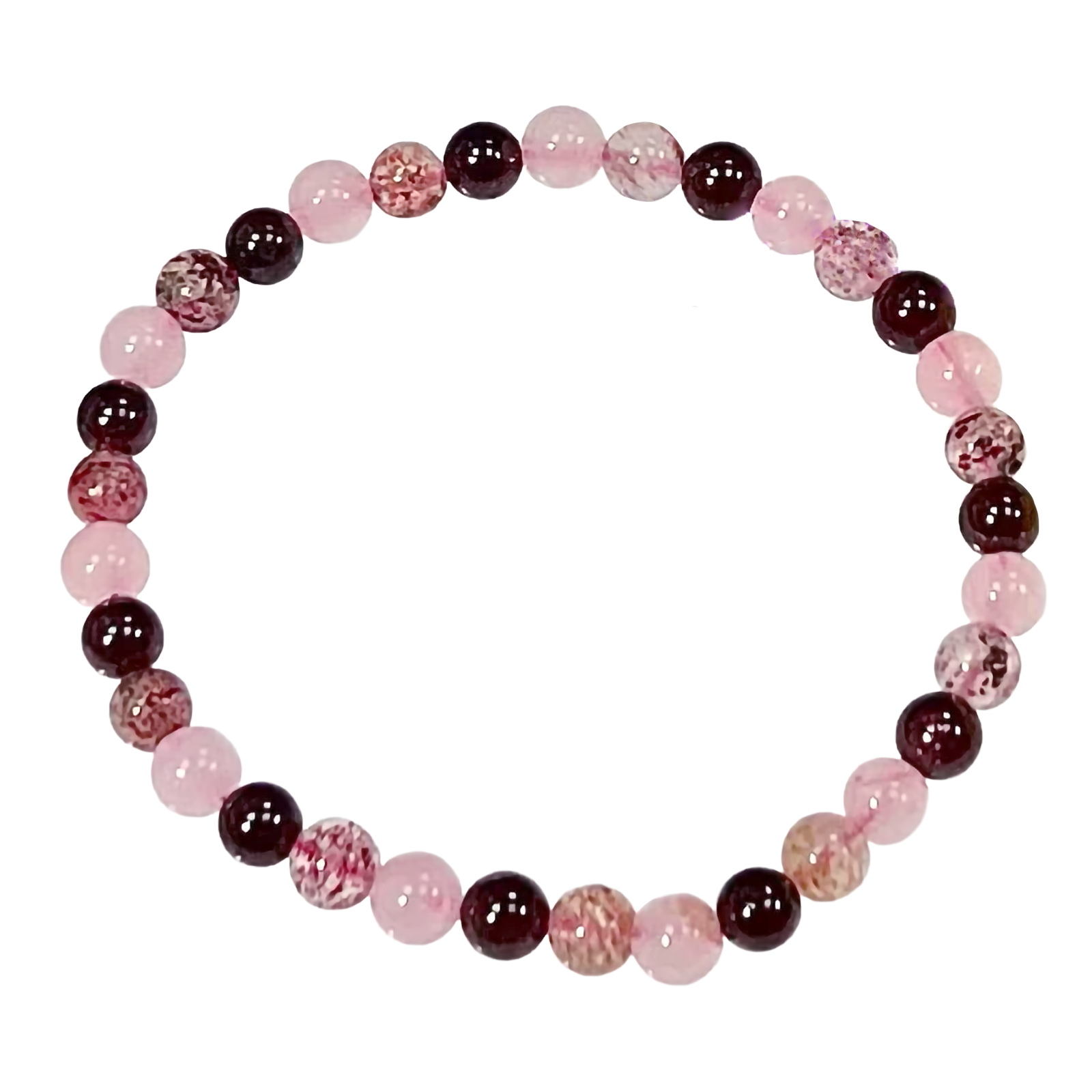 Natural Heart Chakra 6mm 7.5” Crystal Stretc
