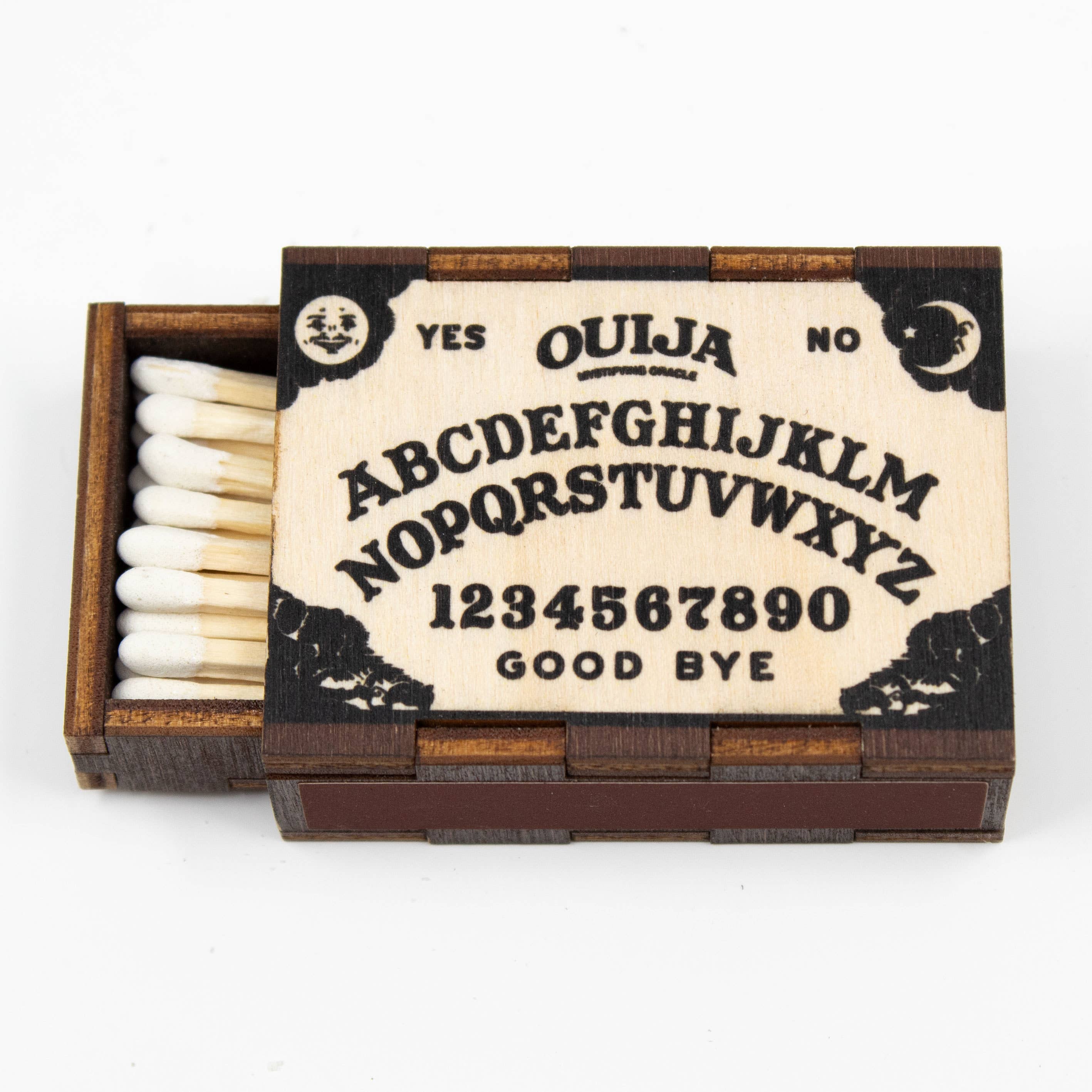 Ouija Board Wooden Matchbox •  Matches • Candle Accessory