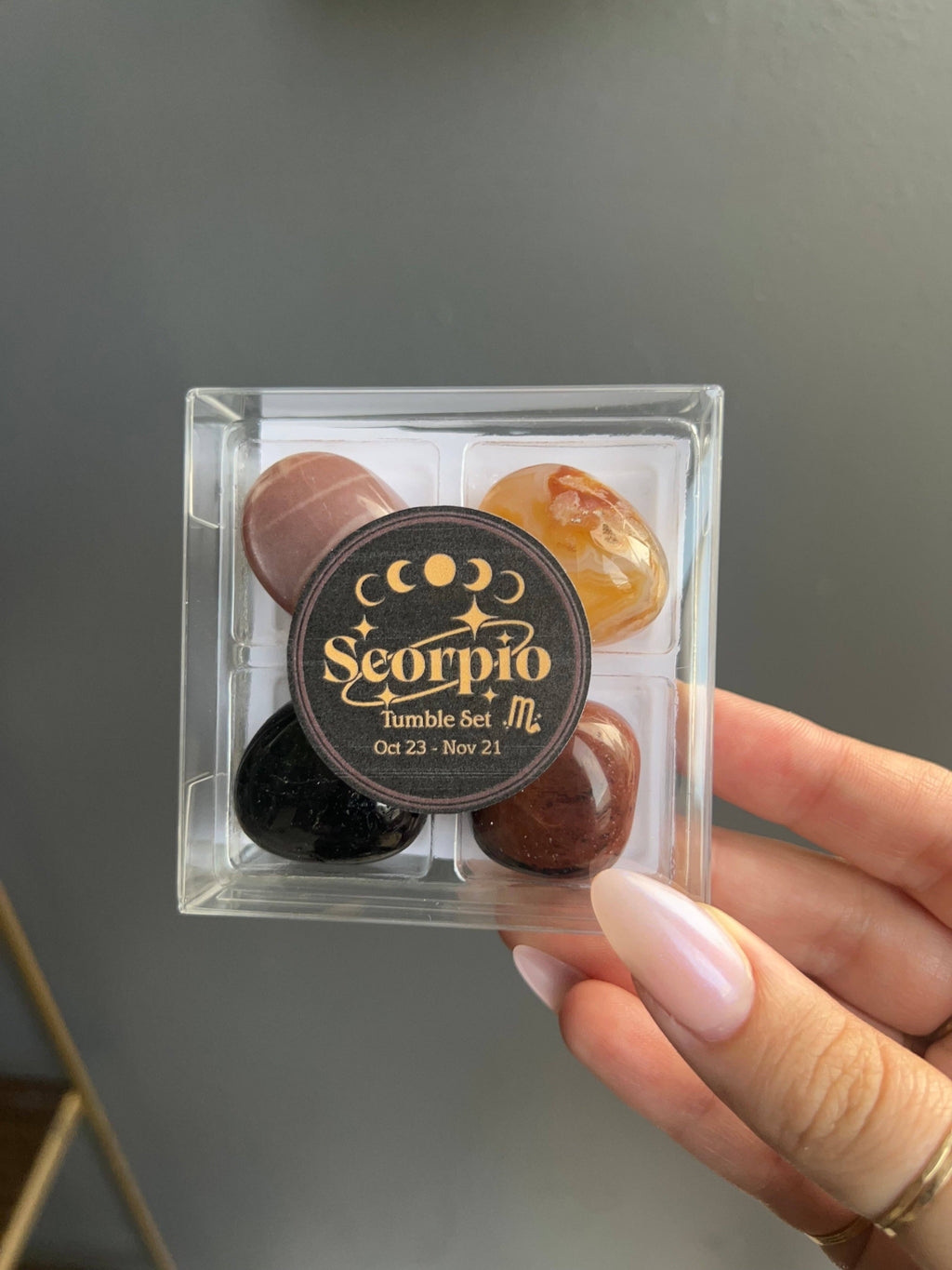 Scorpio Zodiac Tumbled Crystal Set - Transformation