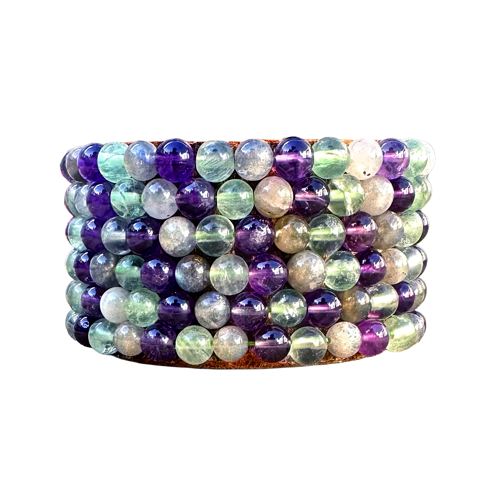 6mm Crown Chakra 7.5” Crystal Stretch Bracelet