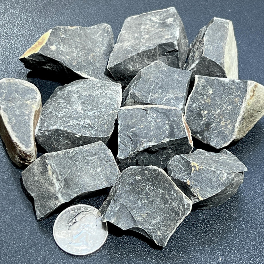 Black Basalt Igneous Volcanic Crystal Rough Raw Stones (By The Piece or Pound) Wholesale