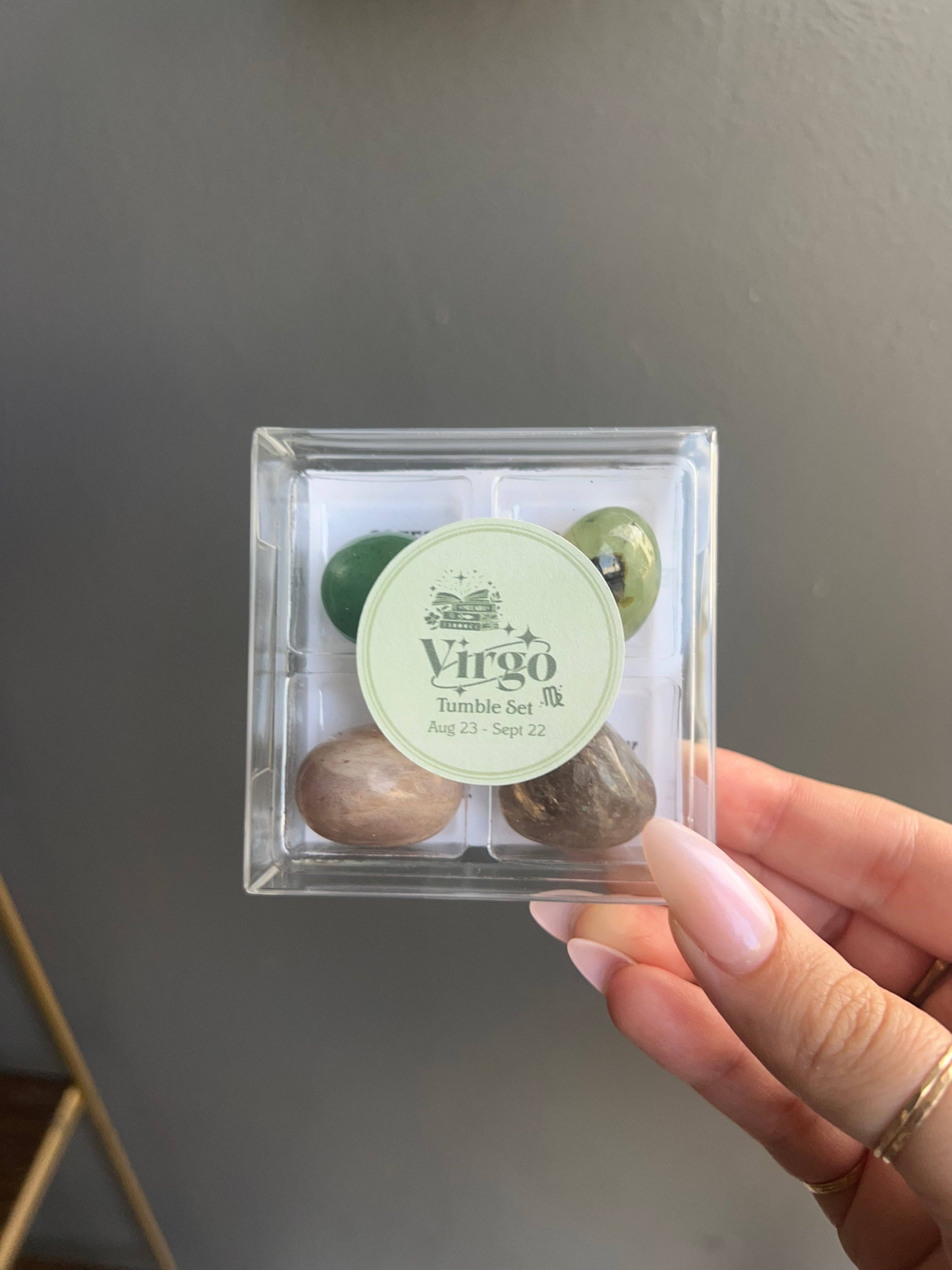 Virgo Zodiac Tumbled Crystal Set - Healing & Grounding