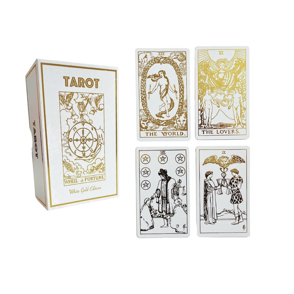 White Gold Tarot & Guide | Classic Tarot Design & Gold Foil