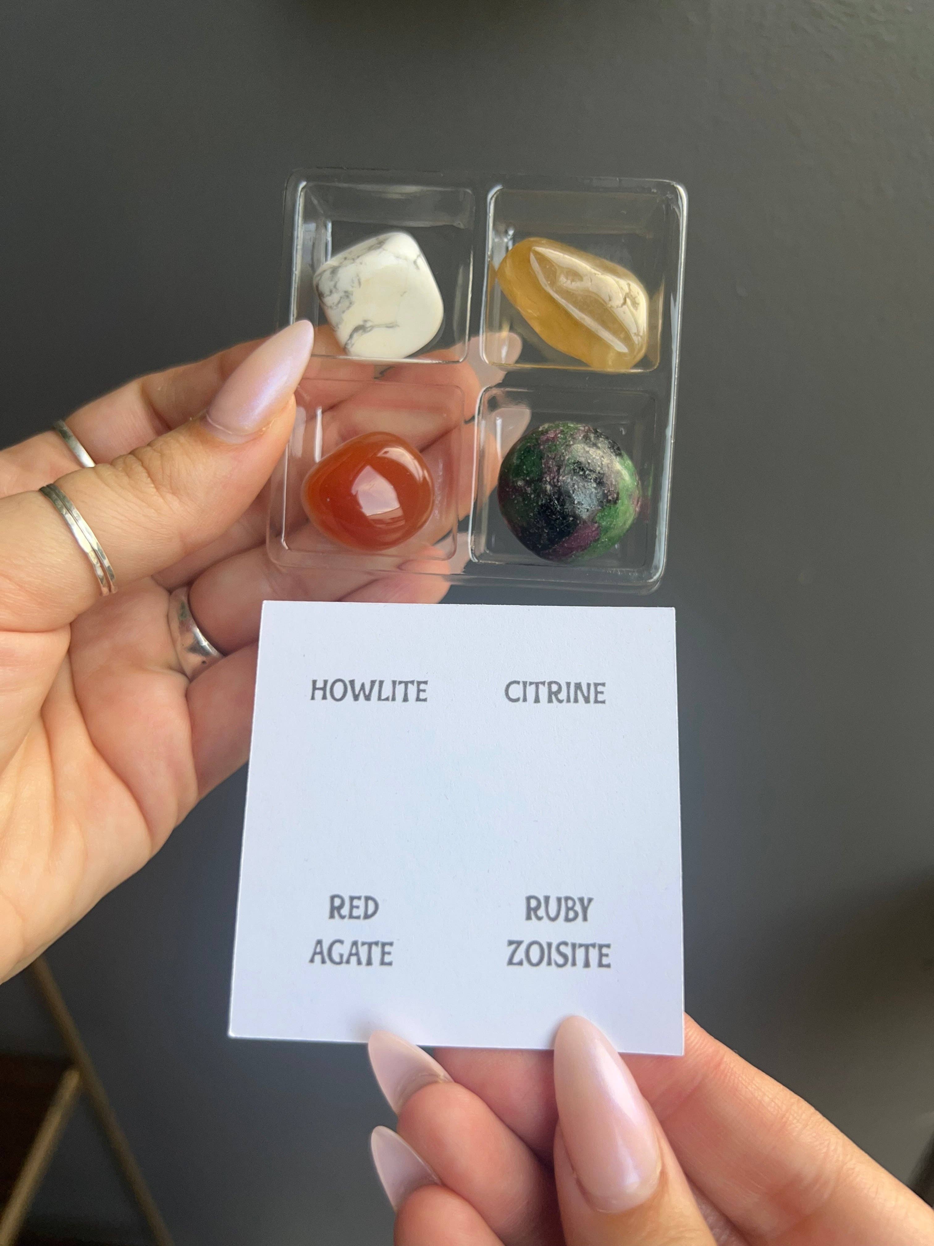 Gemini Zodiac Tumbled Crystal Set - Healing & Communication