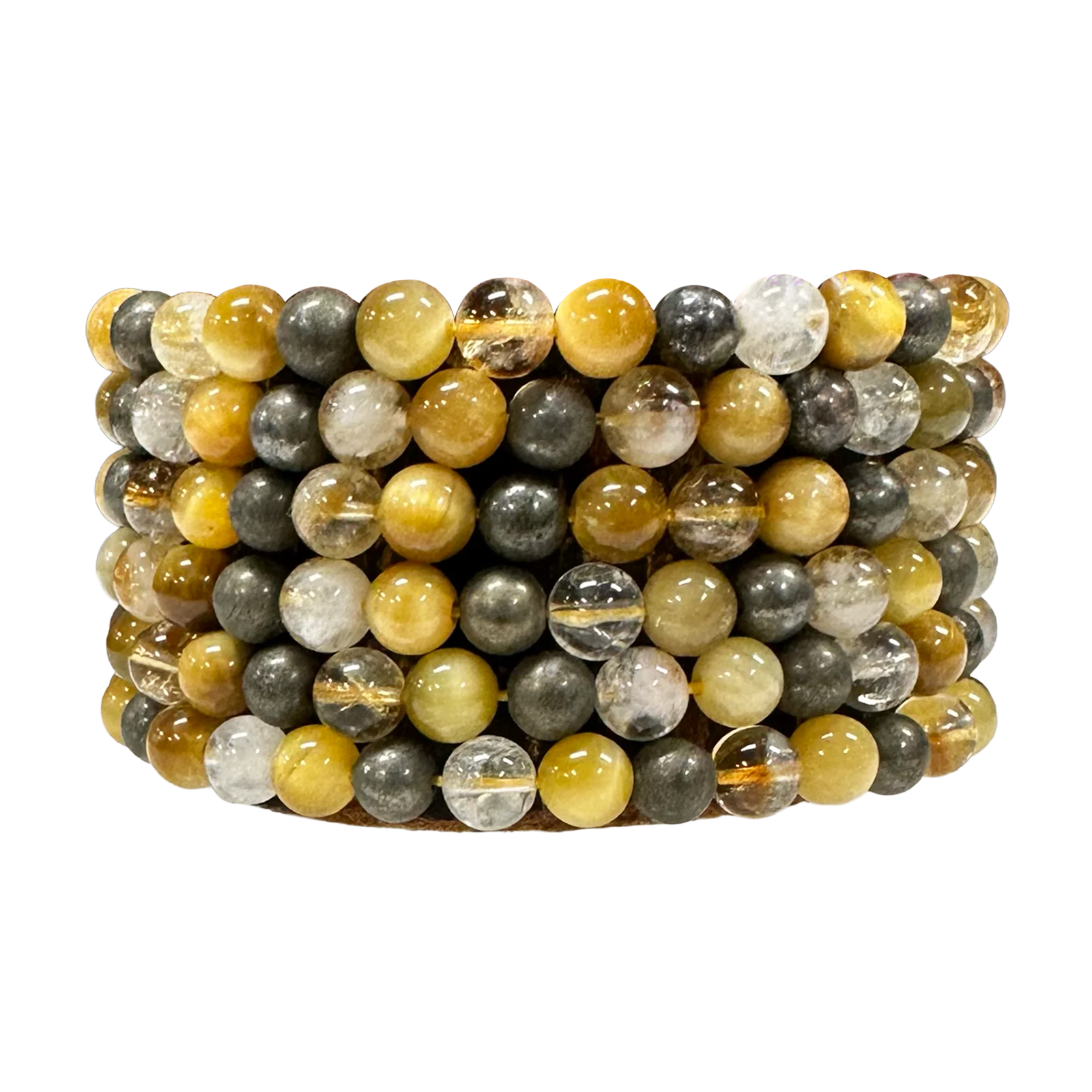 6mm Solar Plexus Chakra 7.5” Crystal Stretch Bracelet