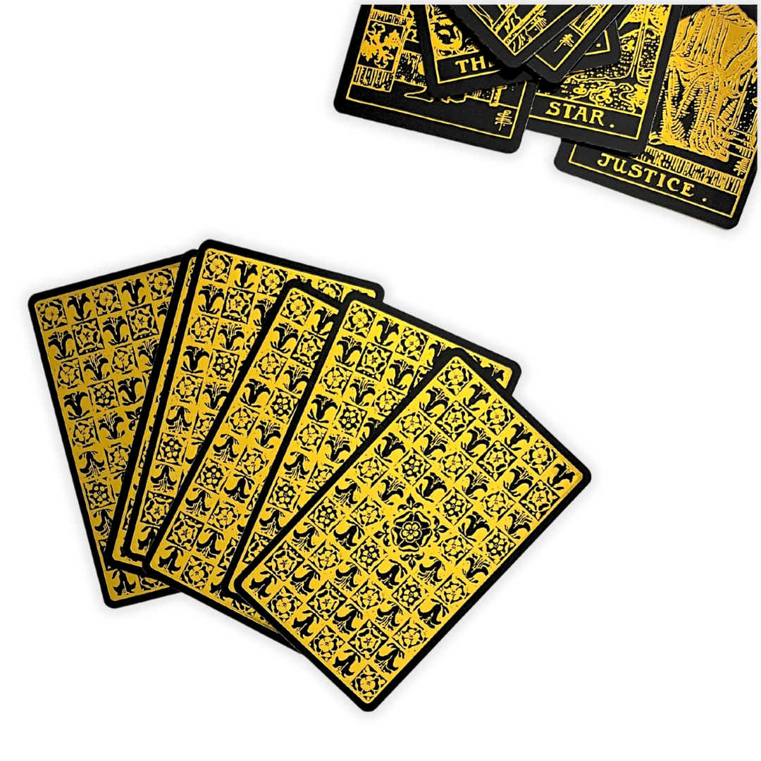Black Gold Tarot Deck | Classic Tarot Design and Gold Foil