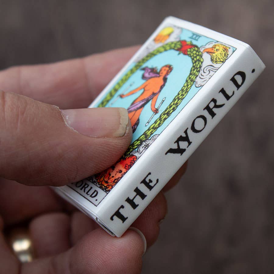 Tarot Matchbox - The World • Candle Accessories