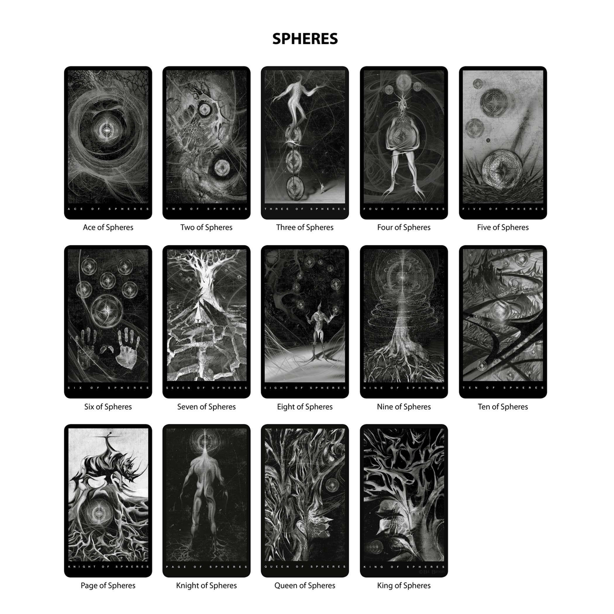 The Black Tarot Modern Tarot Cards Deck