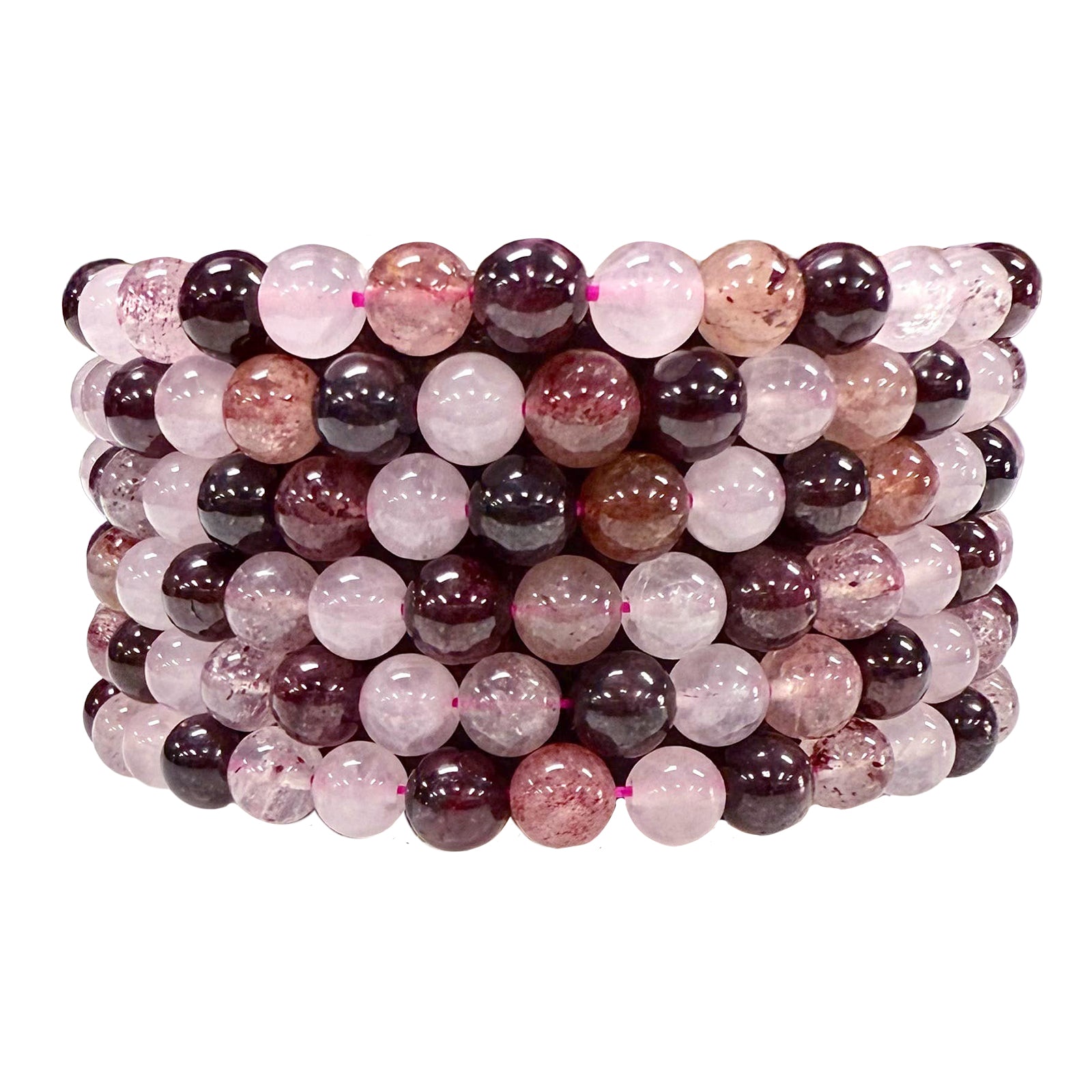 Natural Heart Chakra 6mm 7.5” Crystal Stretc