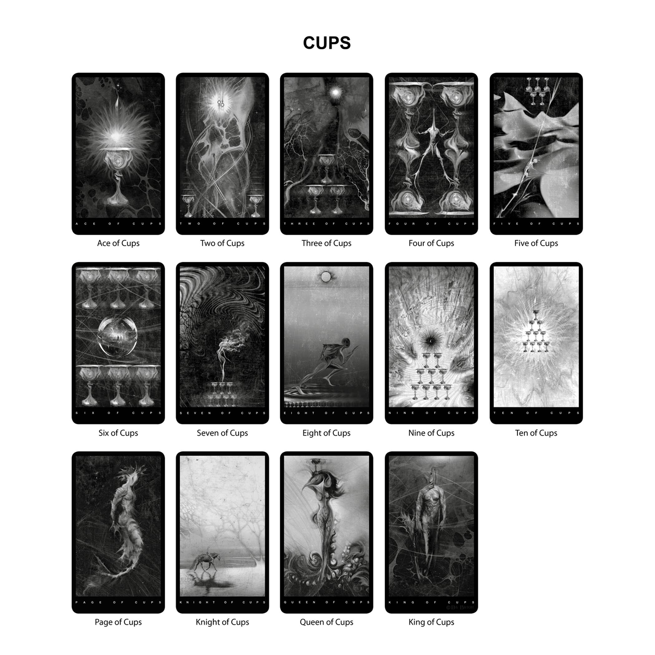 The Black Tarot Modern Tarot Cards Deck
