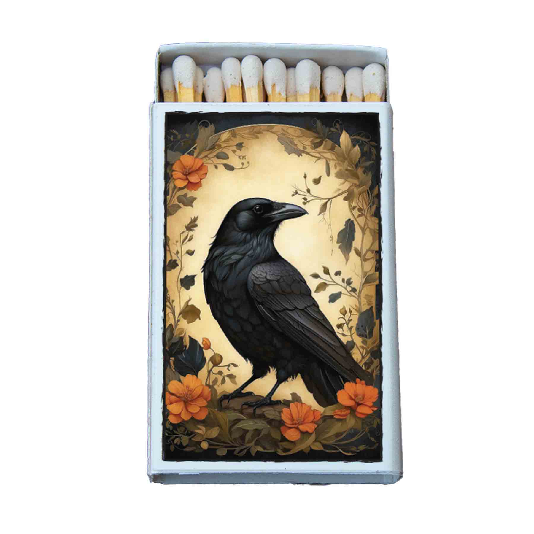 Raven Matchbox • Matches • Candle Acc • Stocking Stuffer