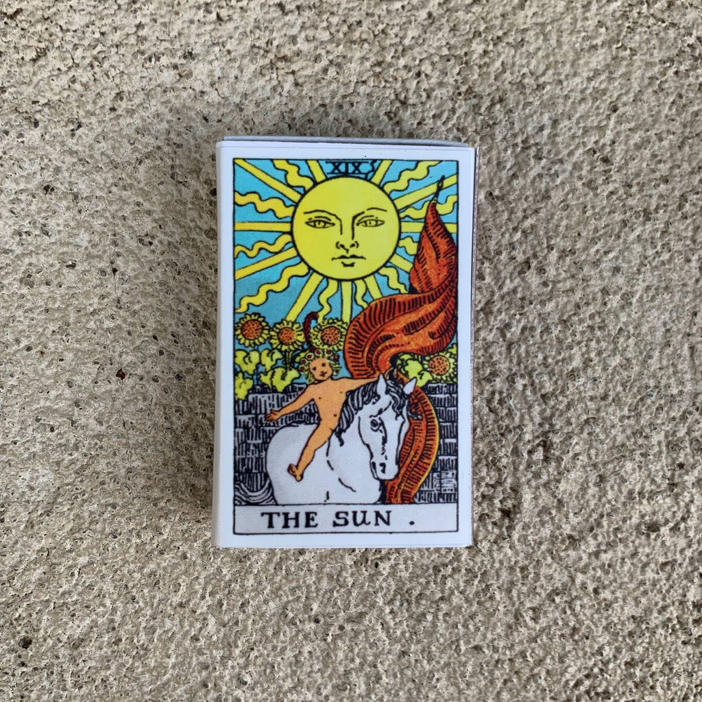 Tarot Matchbox - The Sun • Decorative Matches • Candle Acc