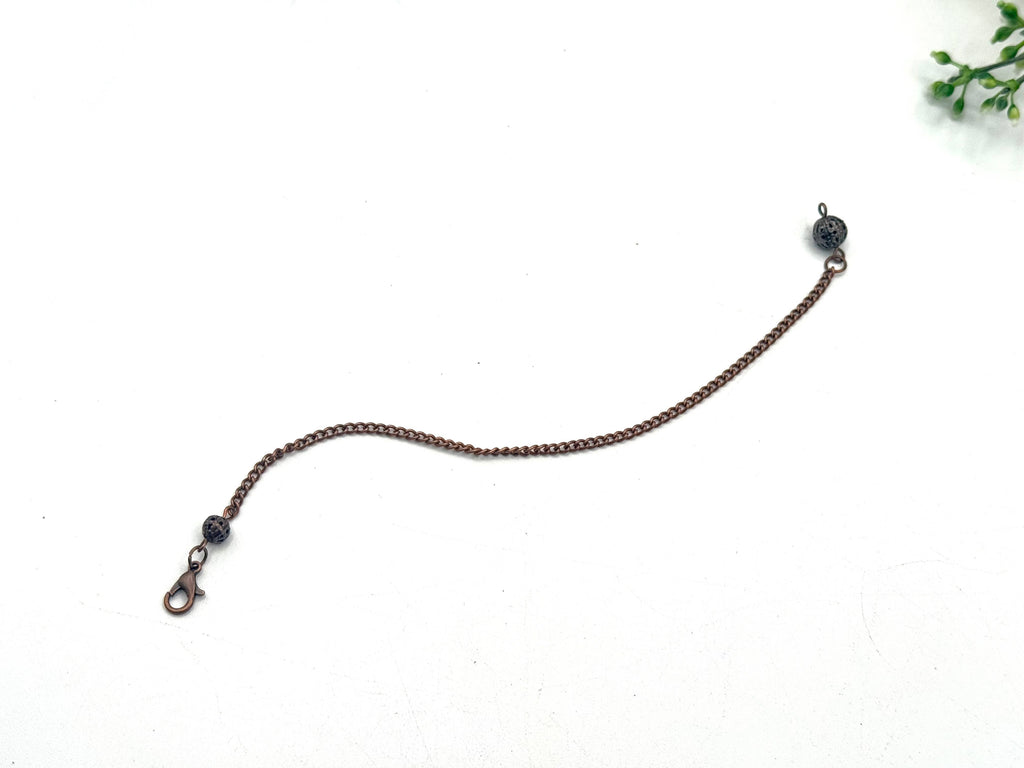 Red Jasper Gemstone Chips w/ Copper in Resin Pendulum