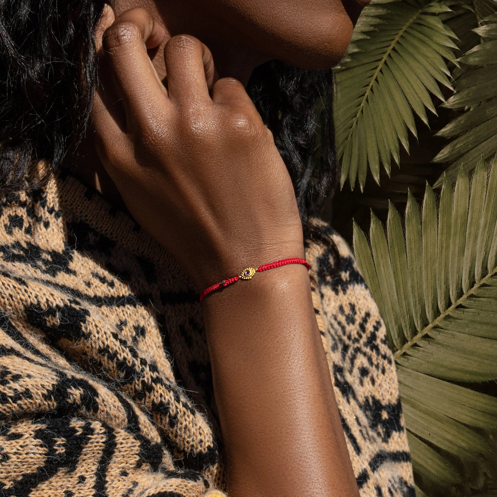 Ultimate Safeguard Red String Evil Eye Amethyst Bracelet