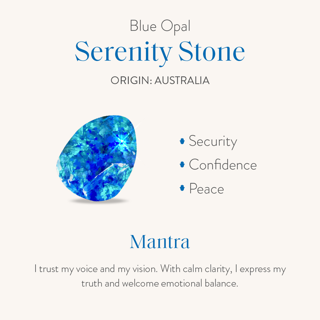 Evolved Soul Lab Blue Opal Star of David Red String Bracelet