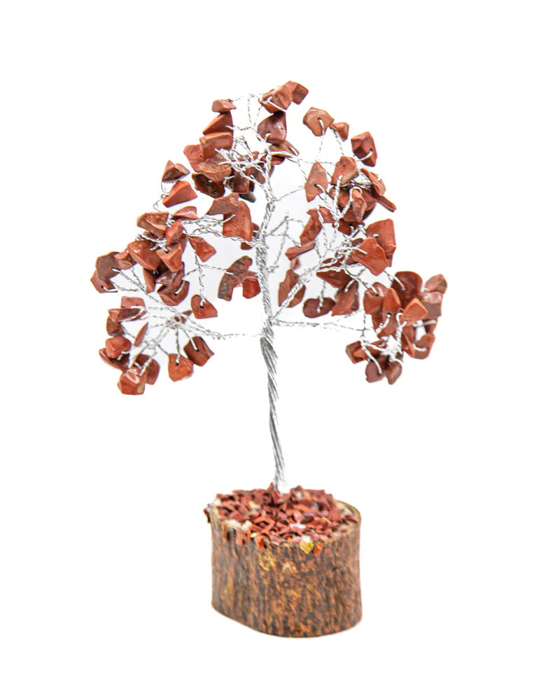 Red Jasper Crystal Chip Tree