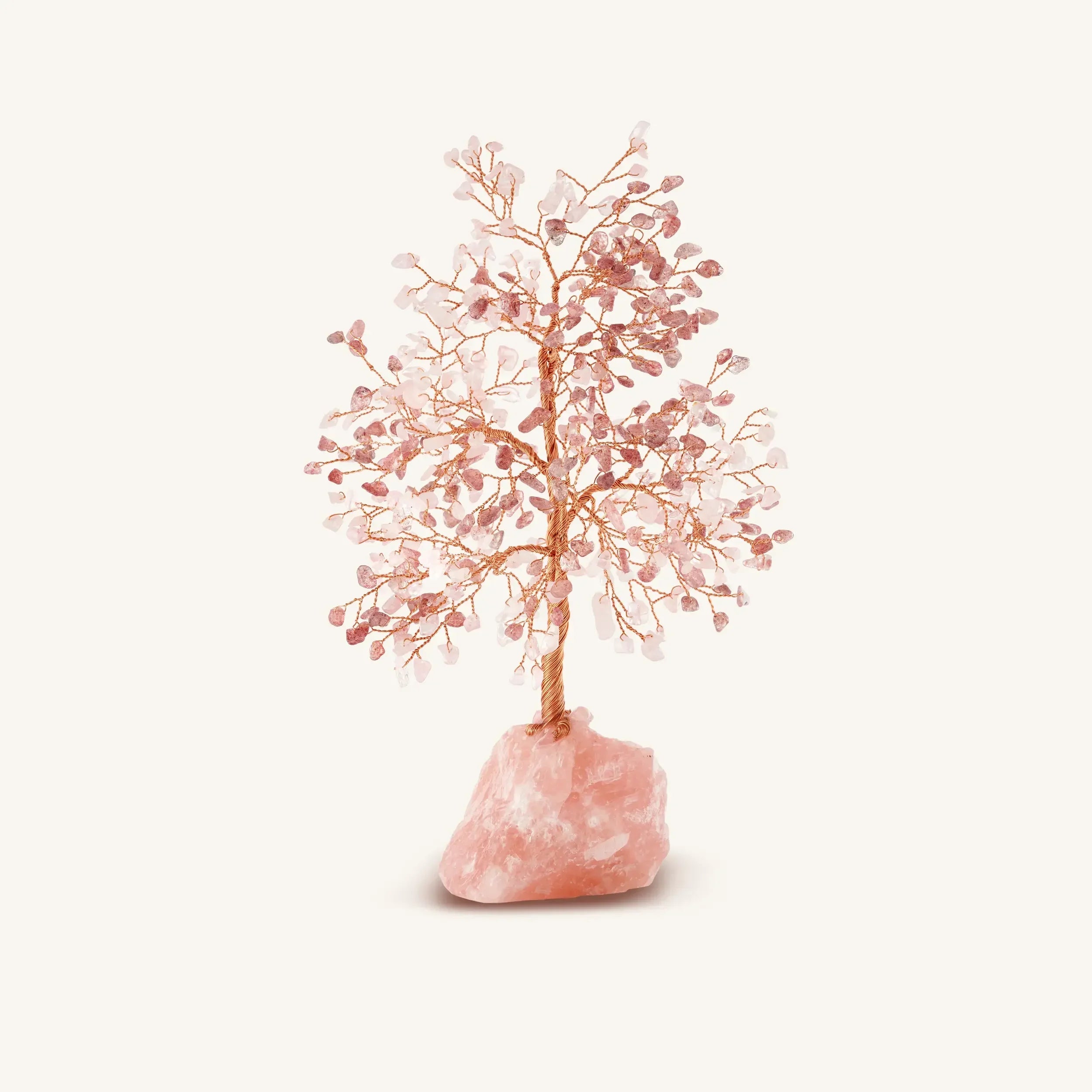 Unconditional Devotion Rose Quartz & Pink Tourmaline Feng Shui Tree