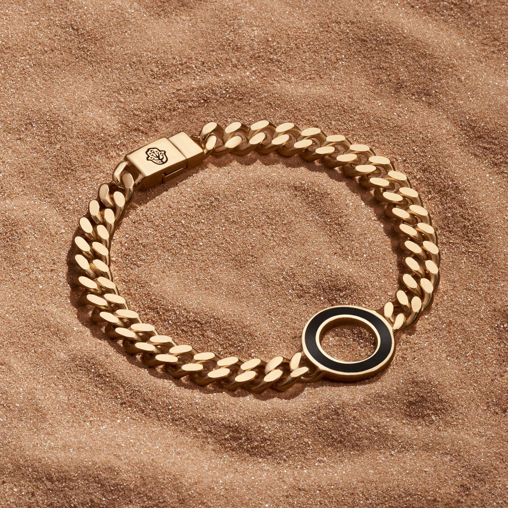 Awakened Dreams Black Onyx Karma Circle Bracelet