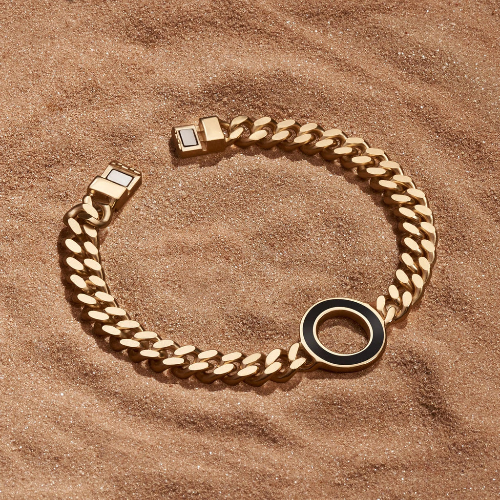 Awakened Dreams Black Onyx Karma Circle Bracelet