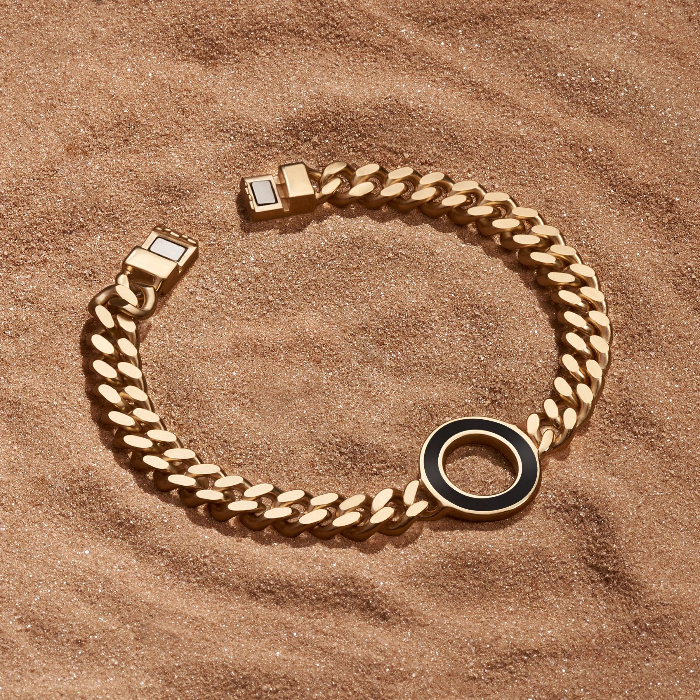 Awakened Dreams Black Onyx Karma Circle Bracelet