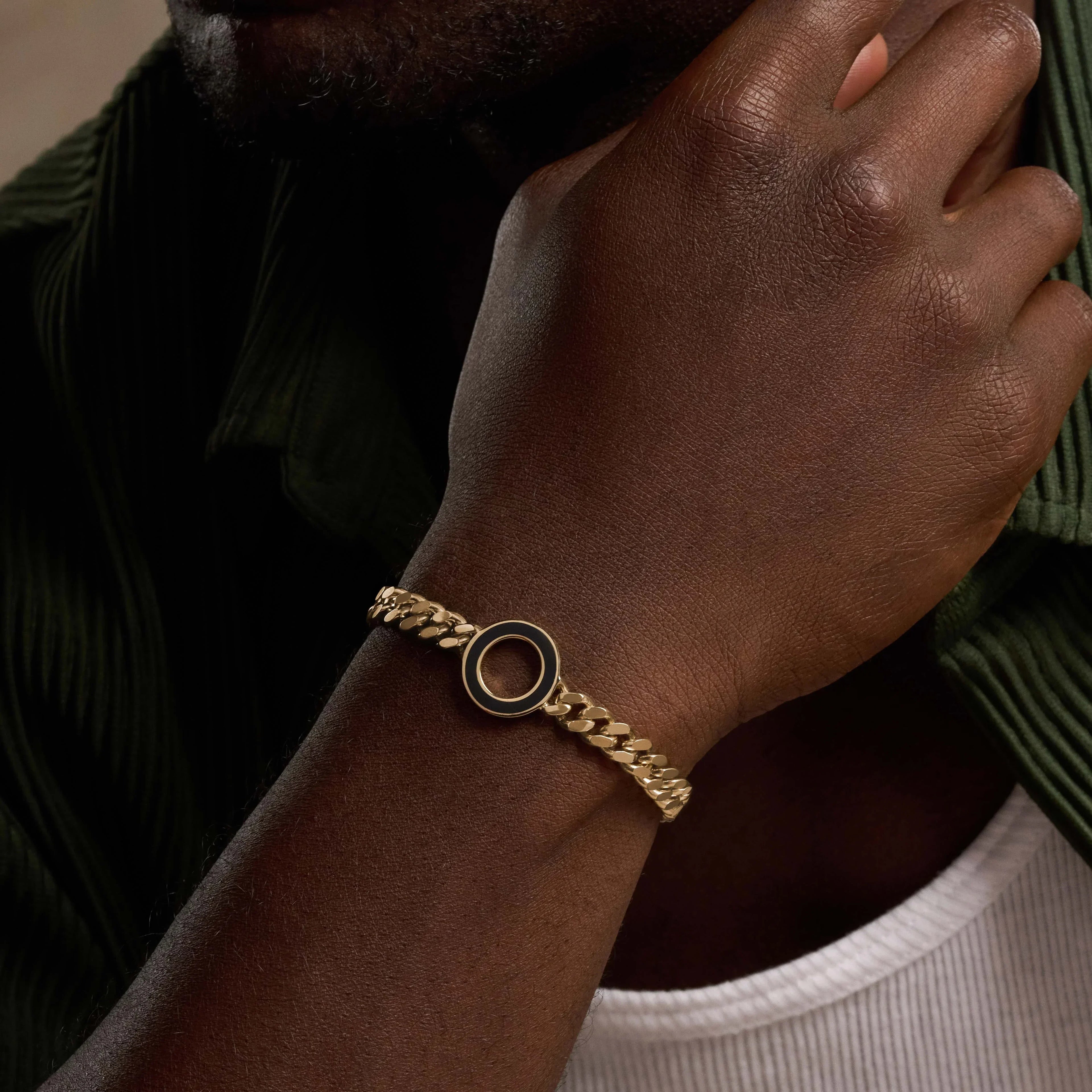 Awakened Dreams Black Onyx Karma Circle Bracelet