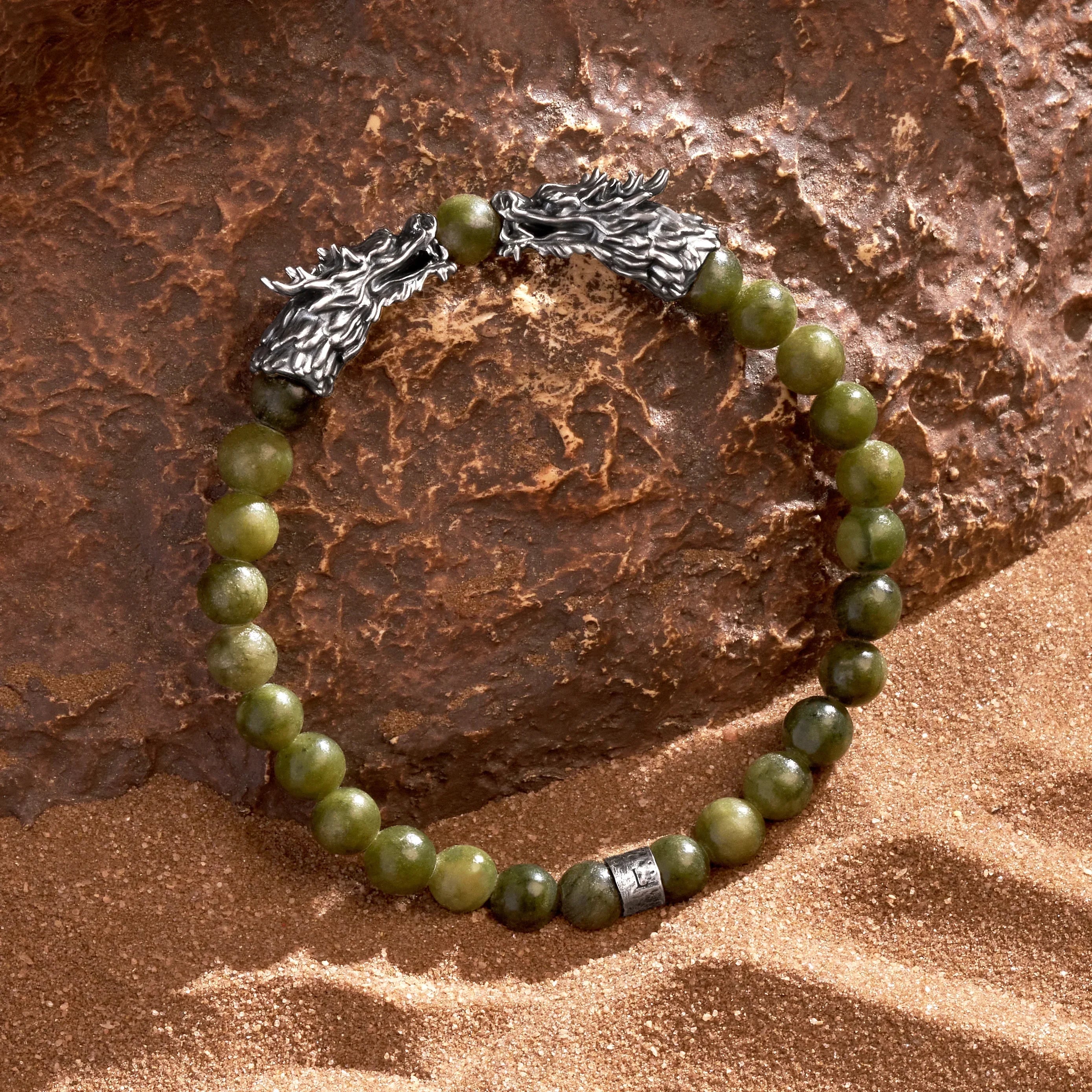 Dragon's Valor Jade Bracelet