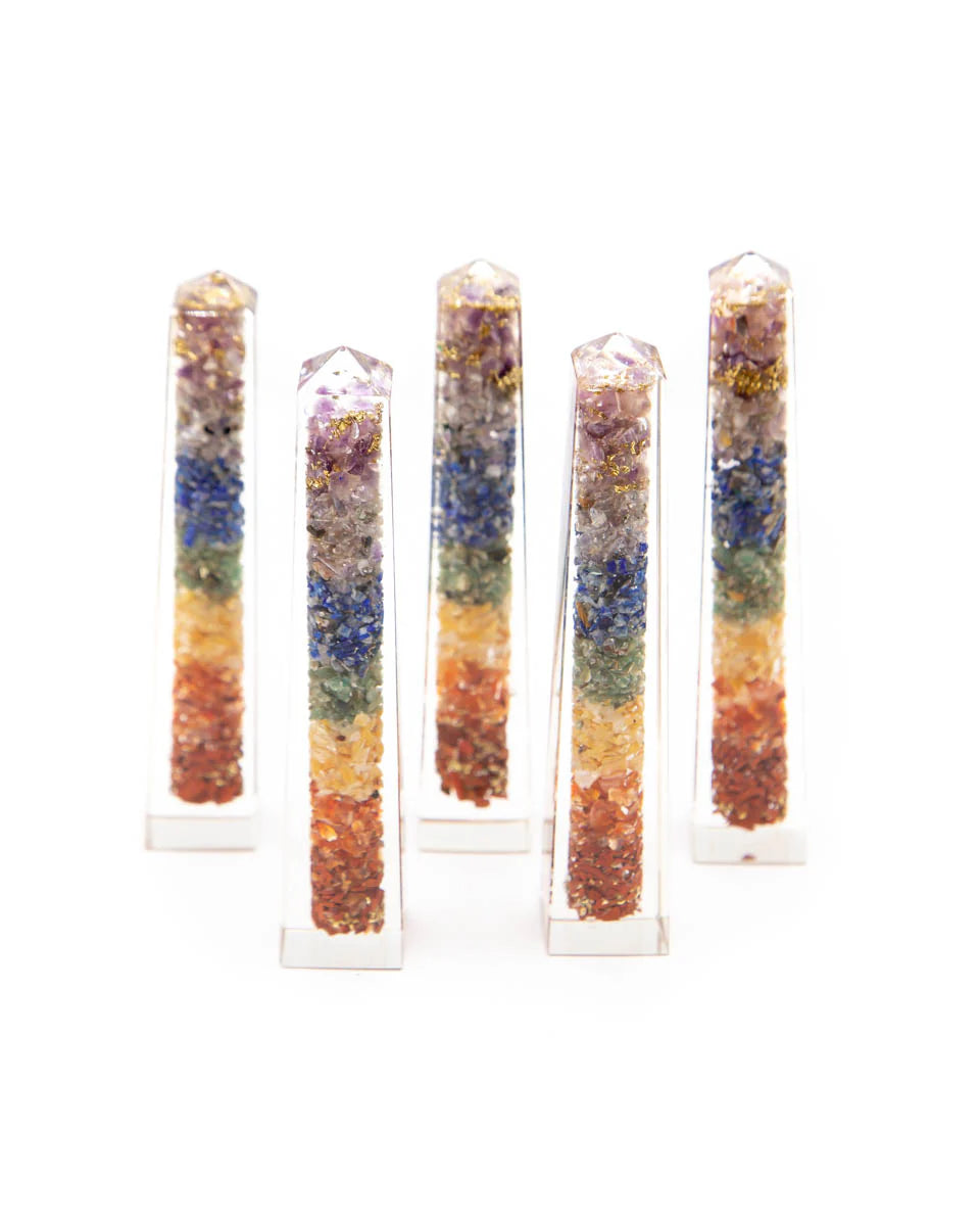 Chakra Orgonite Obelisk