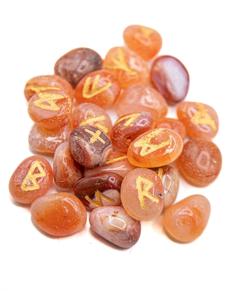 Carnelian Rune Set