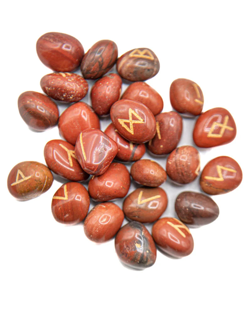 Red Jasper Rune Set