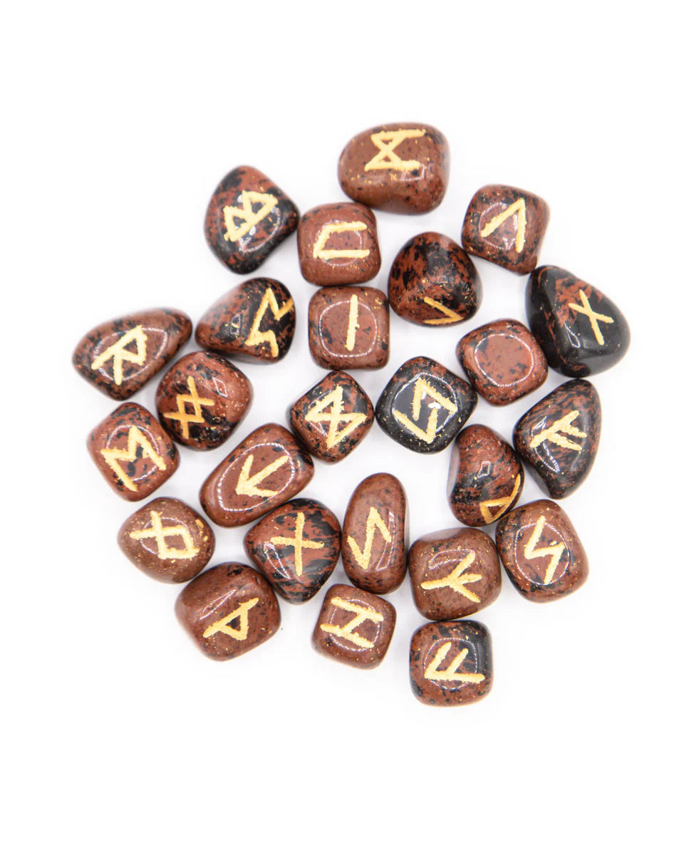 Mahogany Obsidian Rune Set