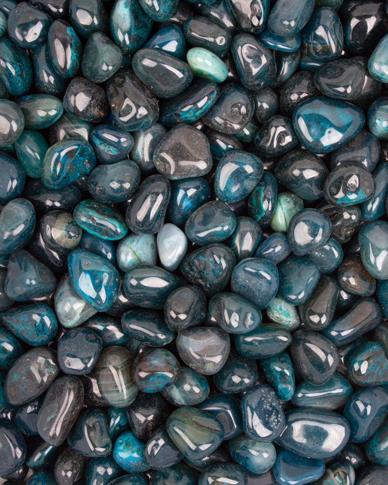 Tumbled Agate Dyed Teal