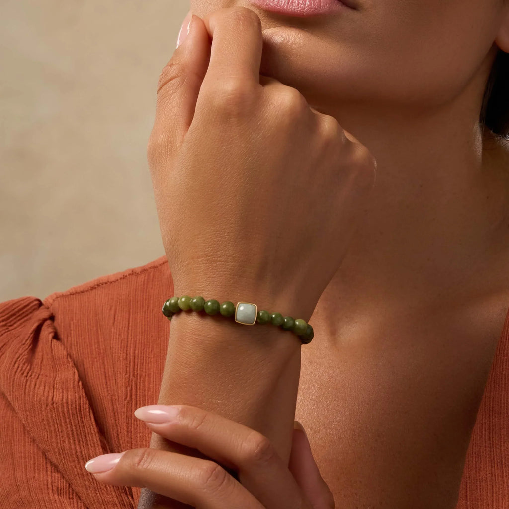 Soul’s Satisfaction Jade & Aquamarine Bracelet