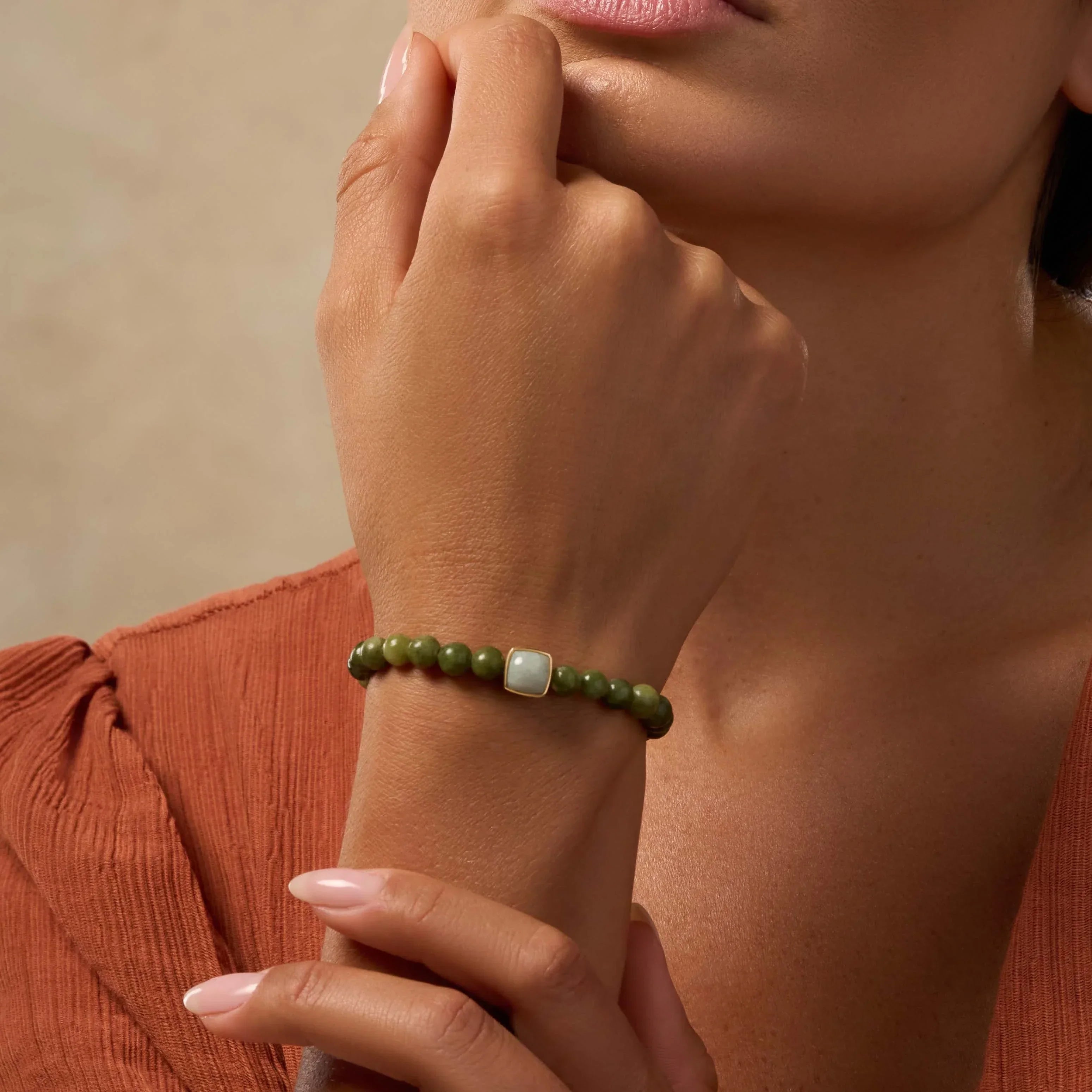 Soul’s Satisfaction Jade & Aquamarine Bracelet