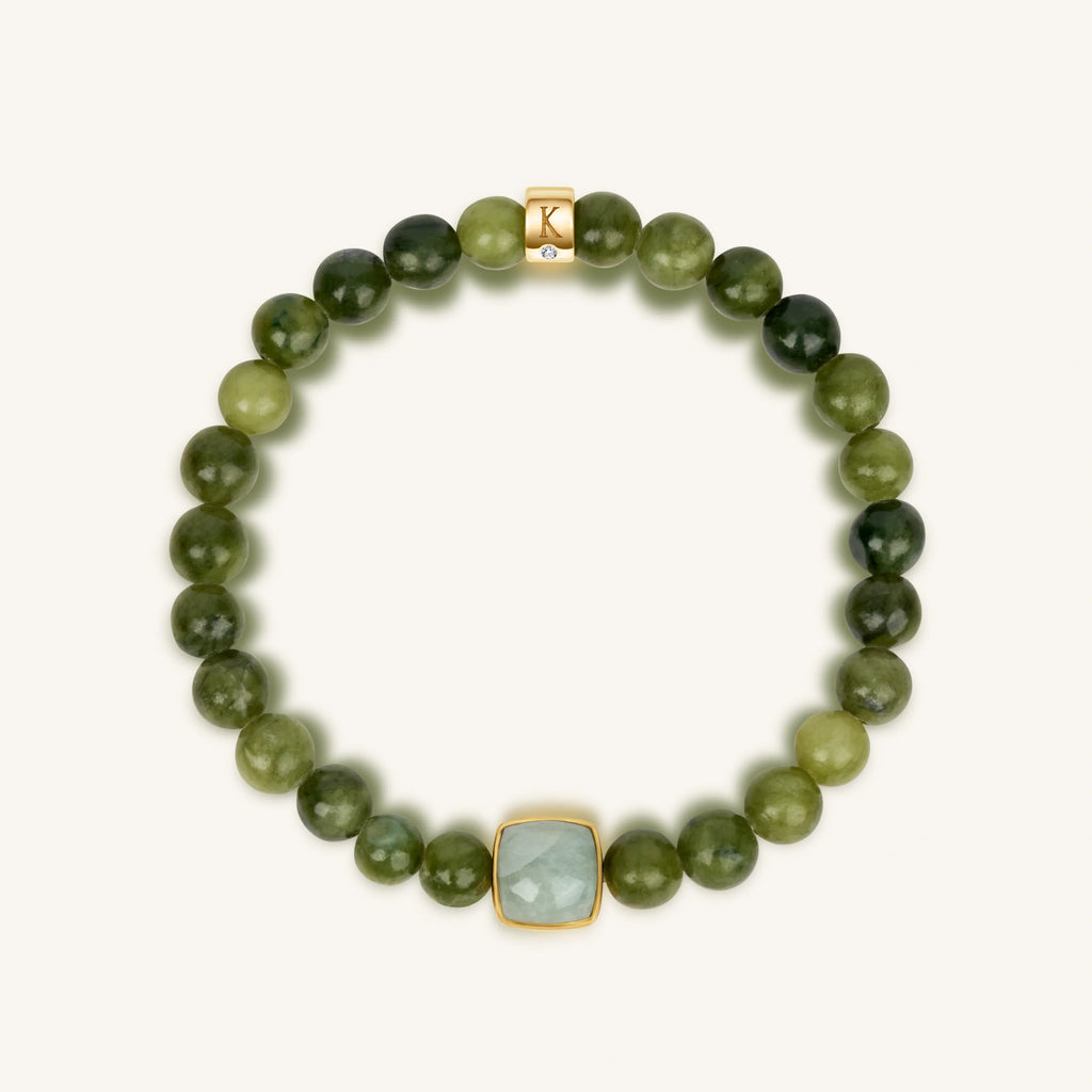 Soul’s Satisfaction Jade & Aquamarine Bracelet