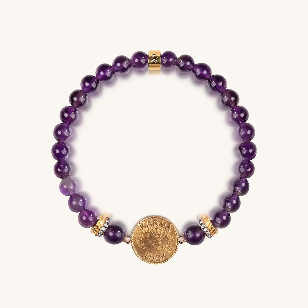 Soothing Lullaby - Amethyst Tree of Life Charm Bracelet