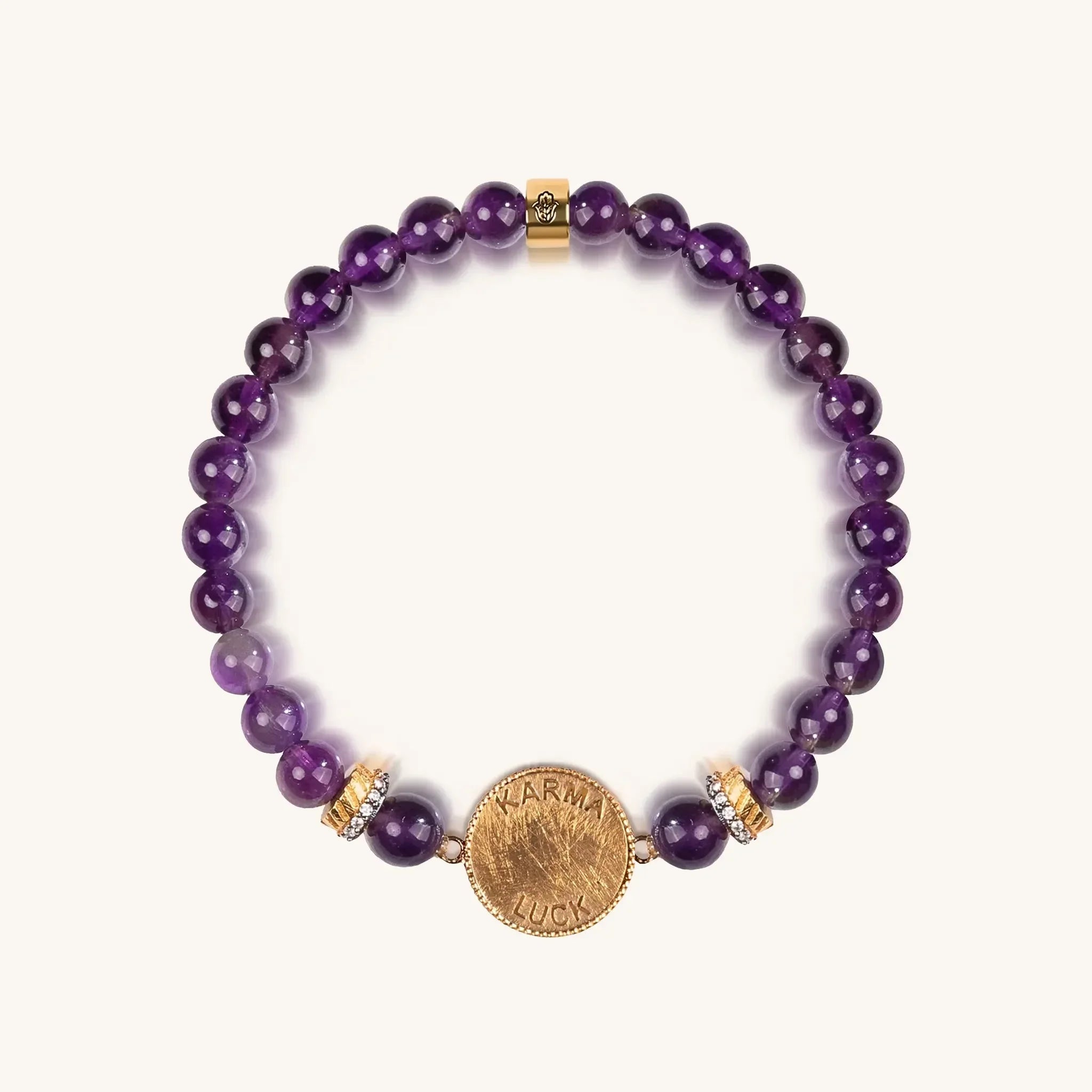 Soothing Lullaby - Amethyst Tree of Life Charm Bracelet