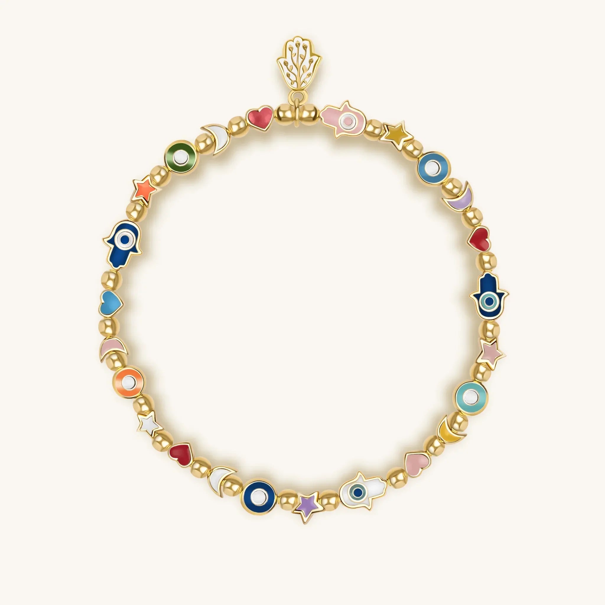 Spiritual Blessings - Enamel Multi Charm Bracelet