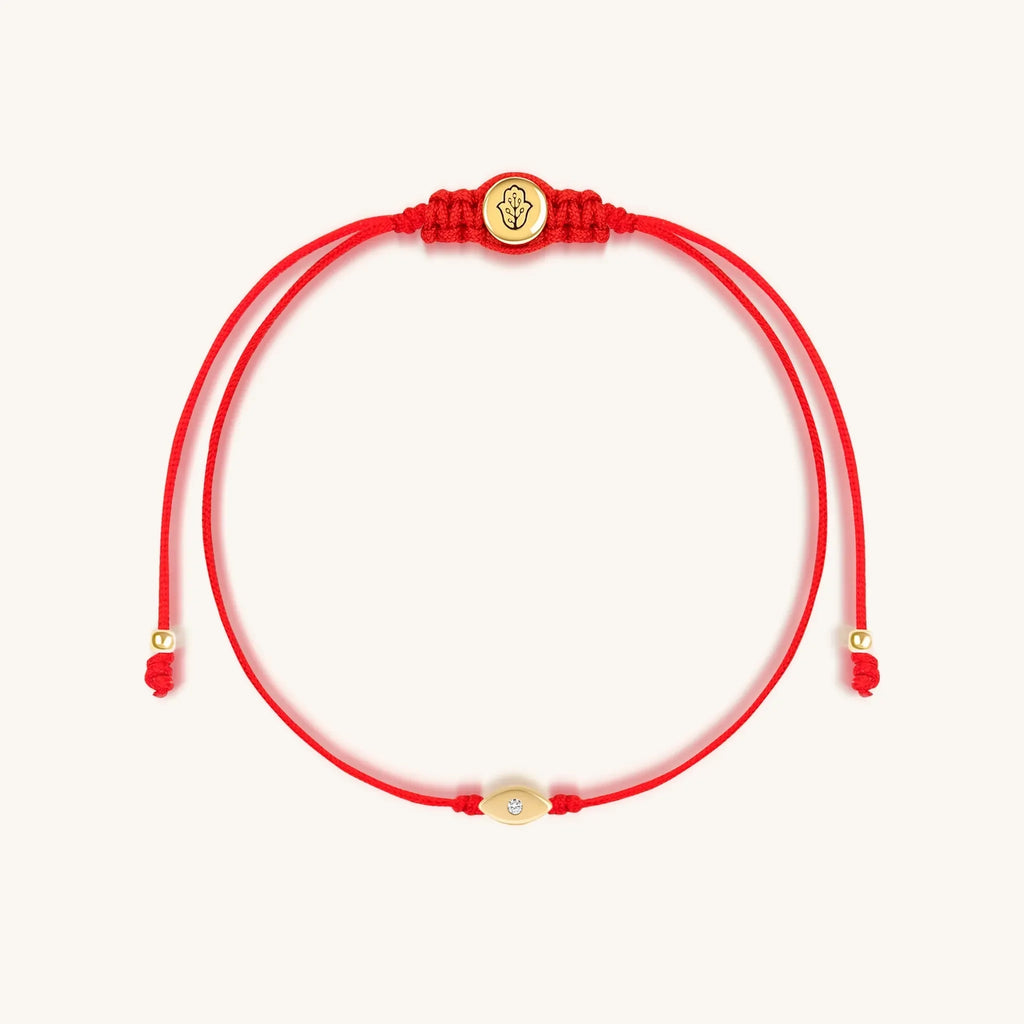 Watchful Wisdom - Evil Eye Red String Bracelet