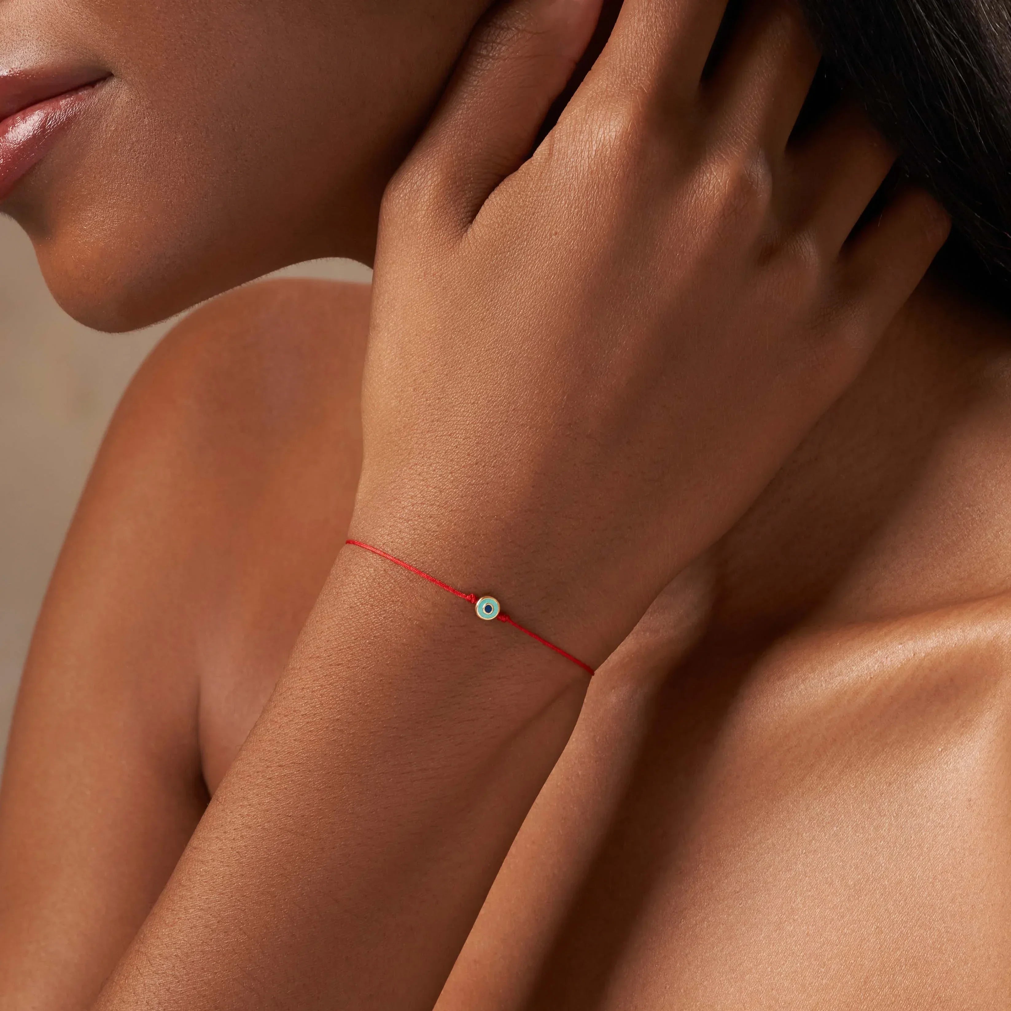 Soothing Shield - Evil Eye Red String Bracelet