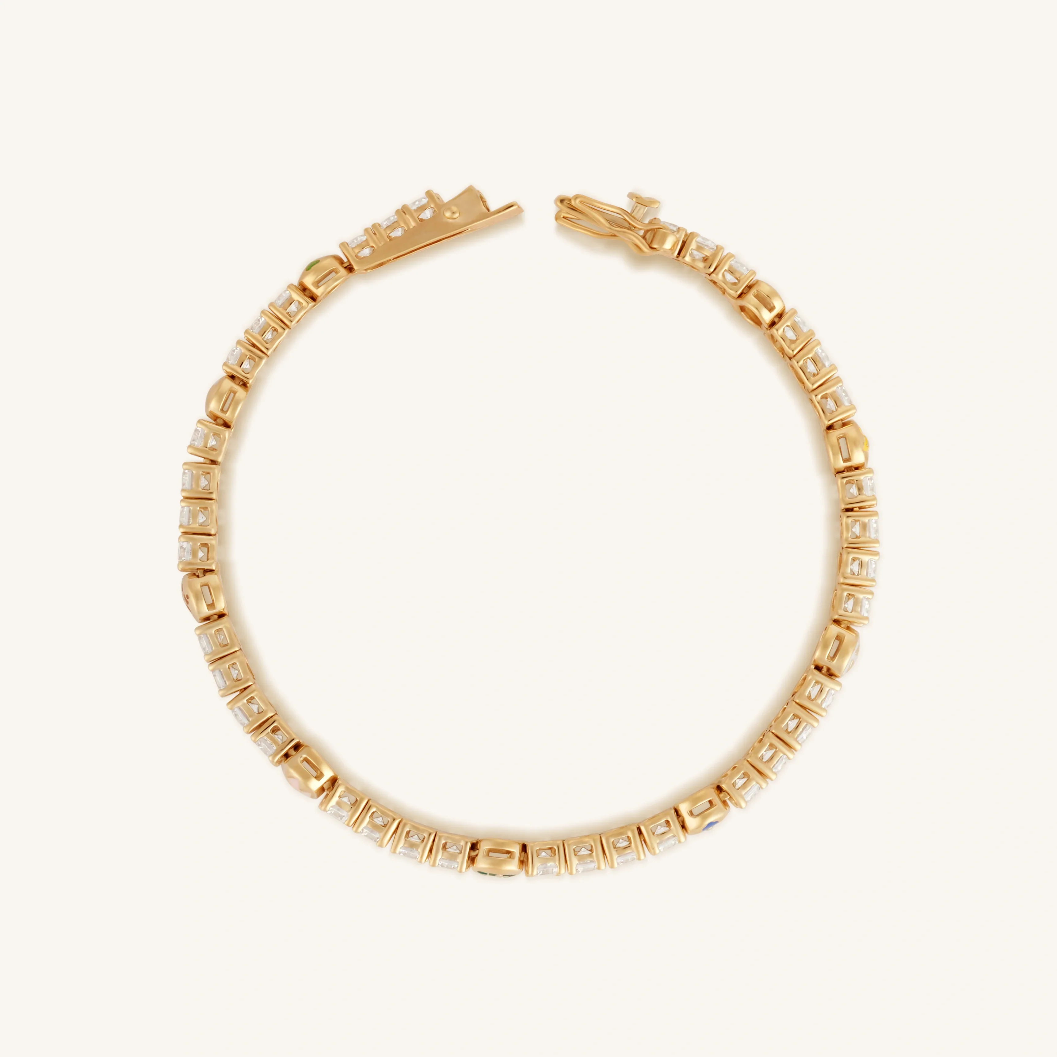 Fortuitous Traveler Multi-Symbol Tennis Bracelet