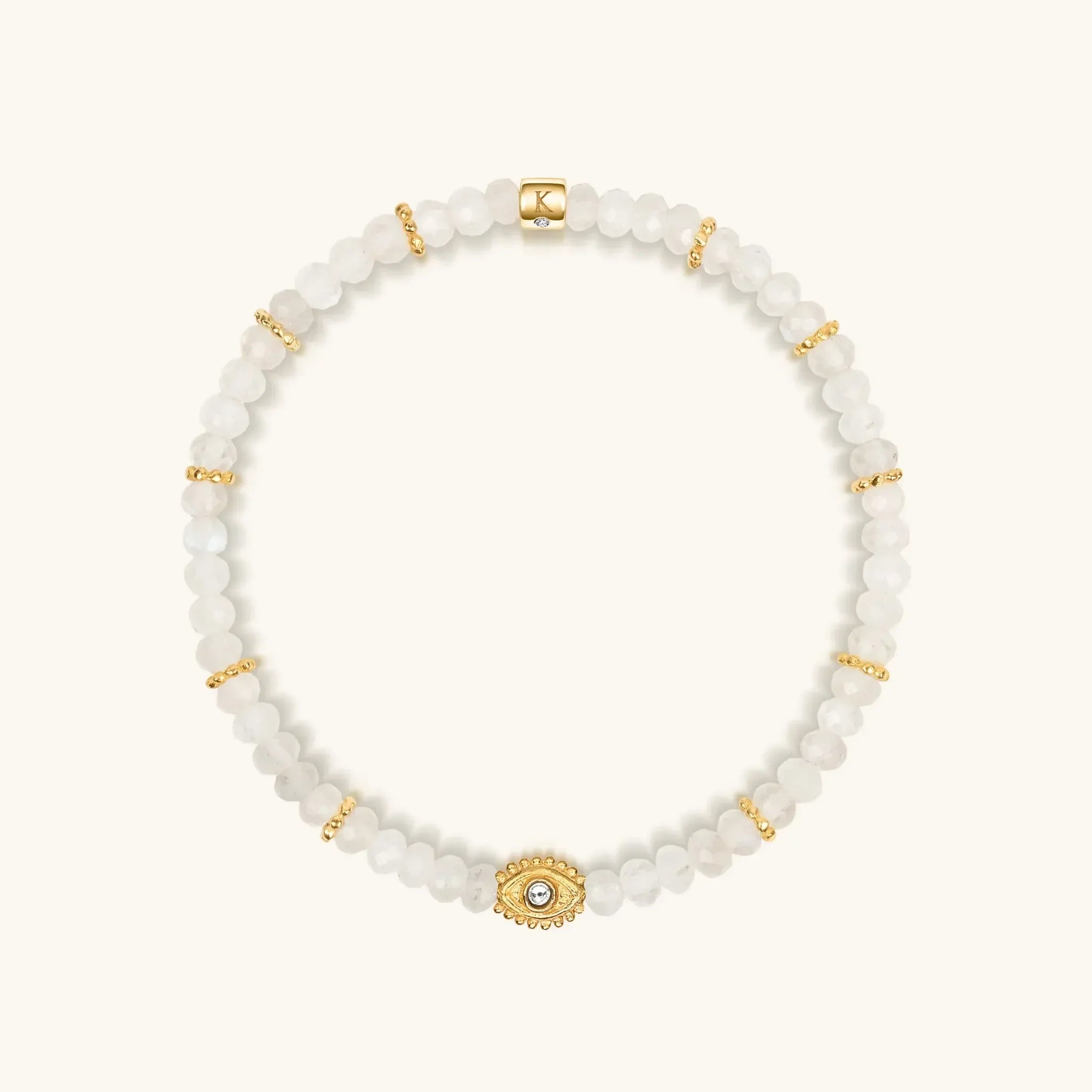 Soothing Warmth - Labradorite Moonstone Aquamarine Triple Summer Stack