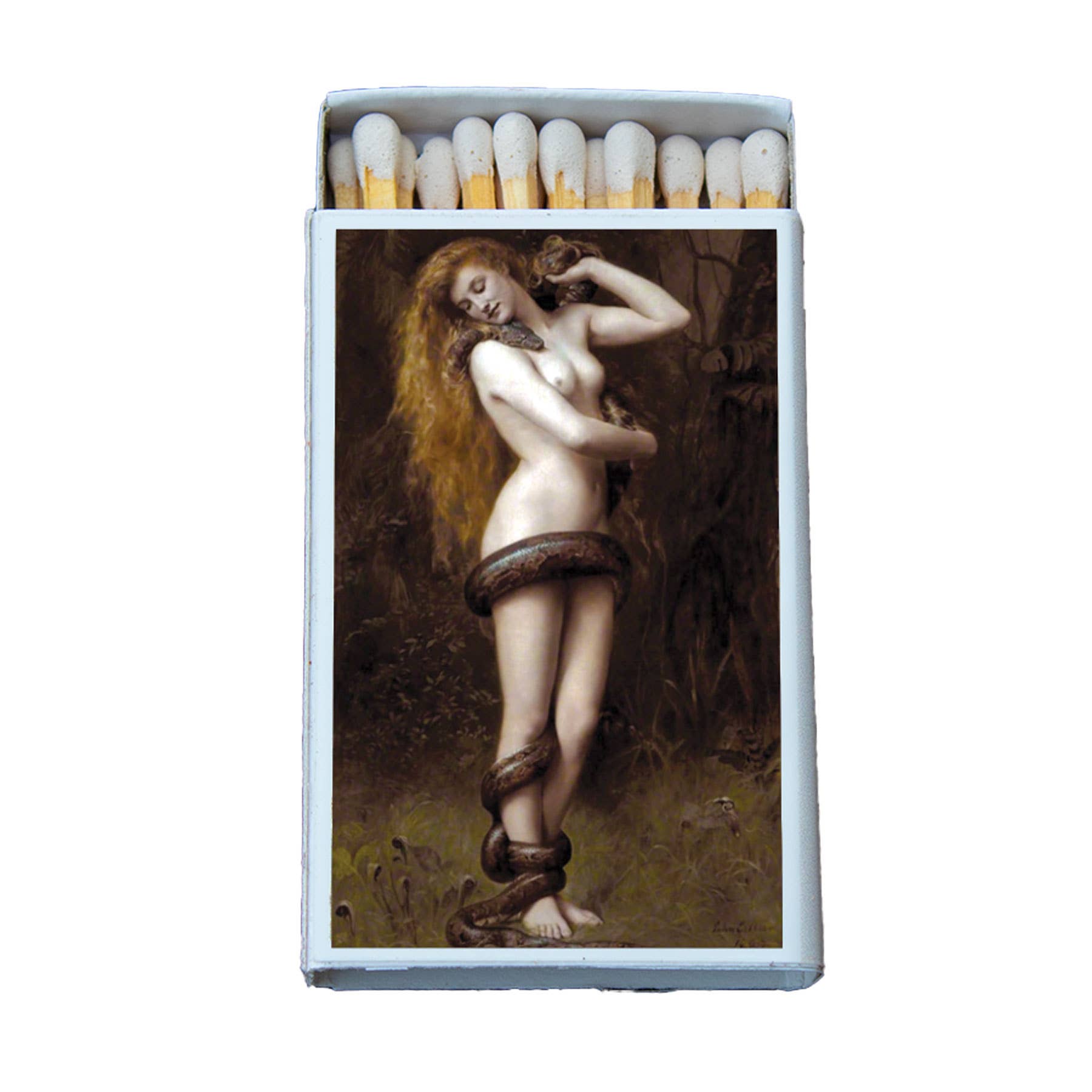 Art Classic Lilith Matchbox • Candle Acc •Decorative Matches