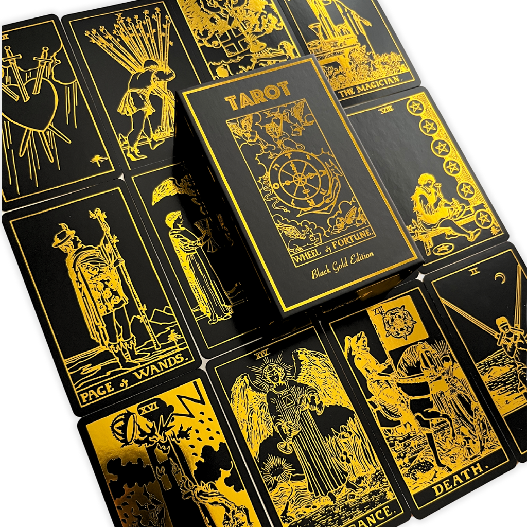 Black Gold Tarot Deck | Classic Tarot Design and Gold Foil