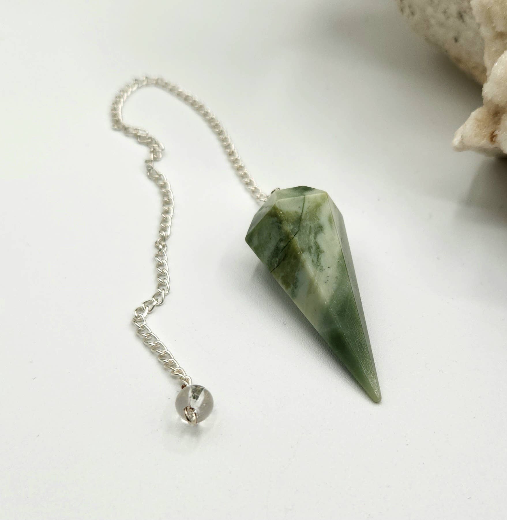 Serpentine Pendulum w/Silver Plated Chain