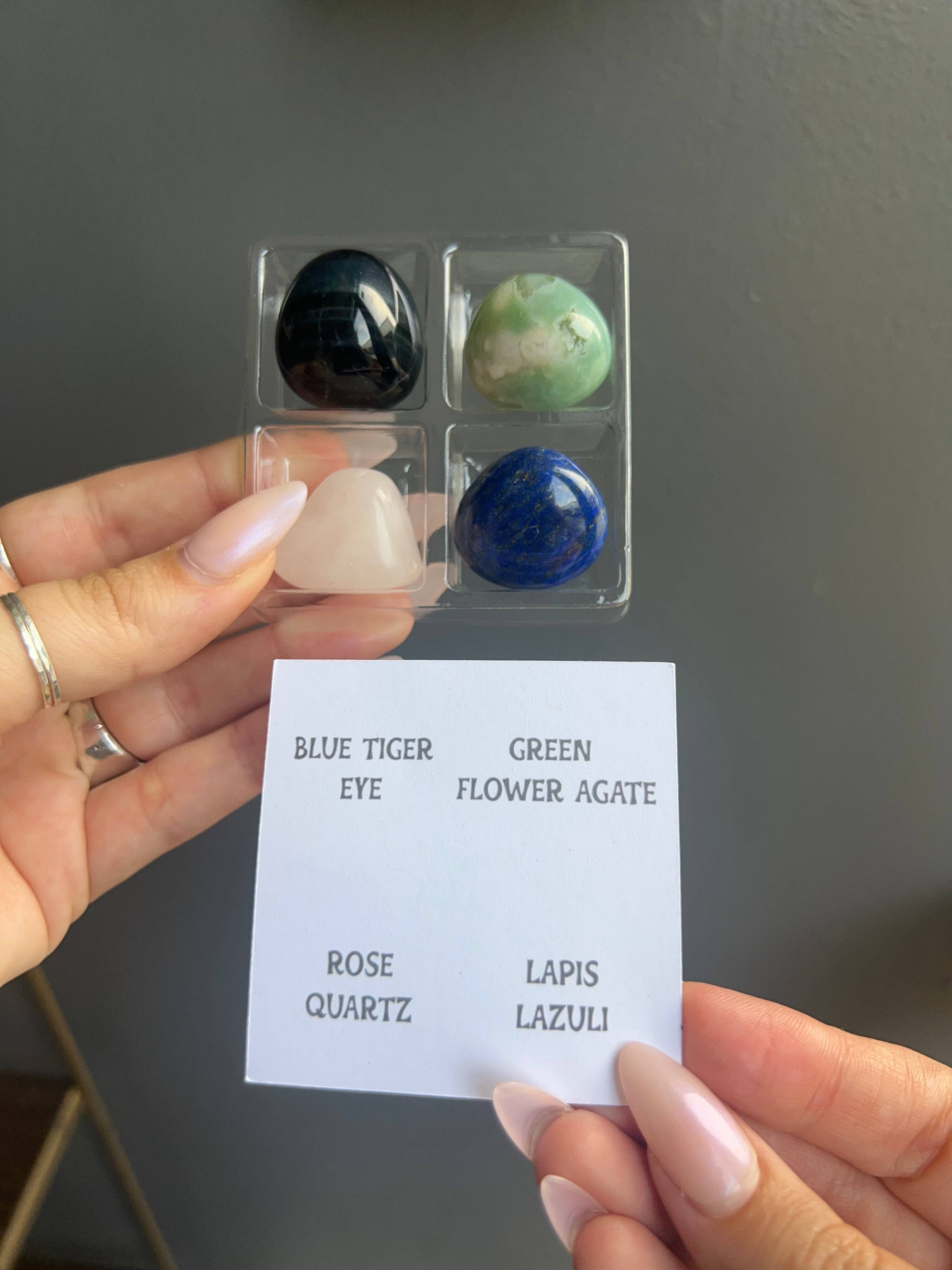 Libra Zodiac Tumbled Crystal Set - Balance & Harmony Healing