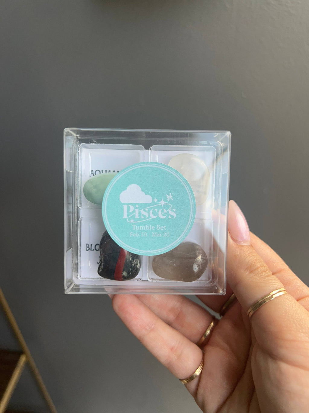 Pisces Zodiac Tumbled Crystal Set - Intuition & Healing
