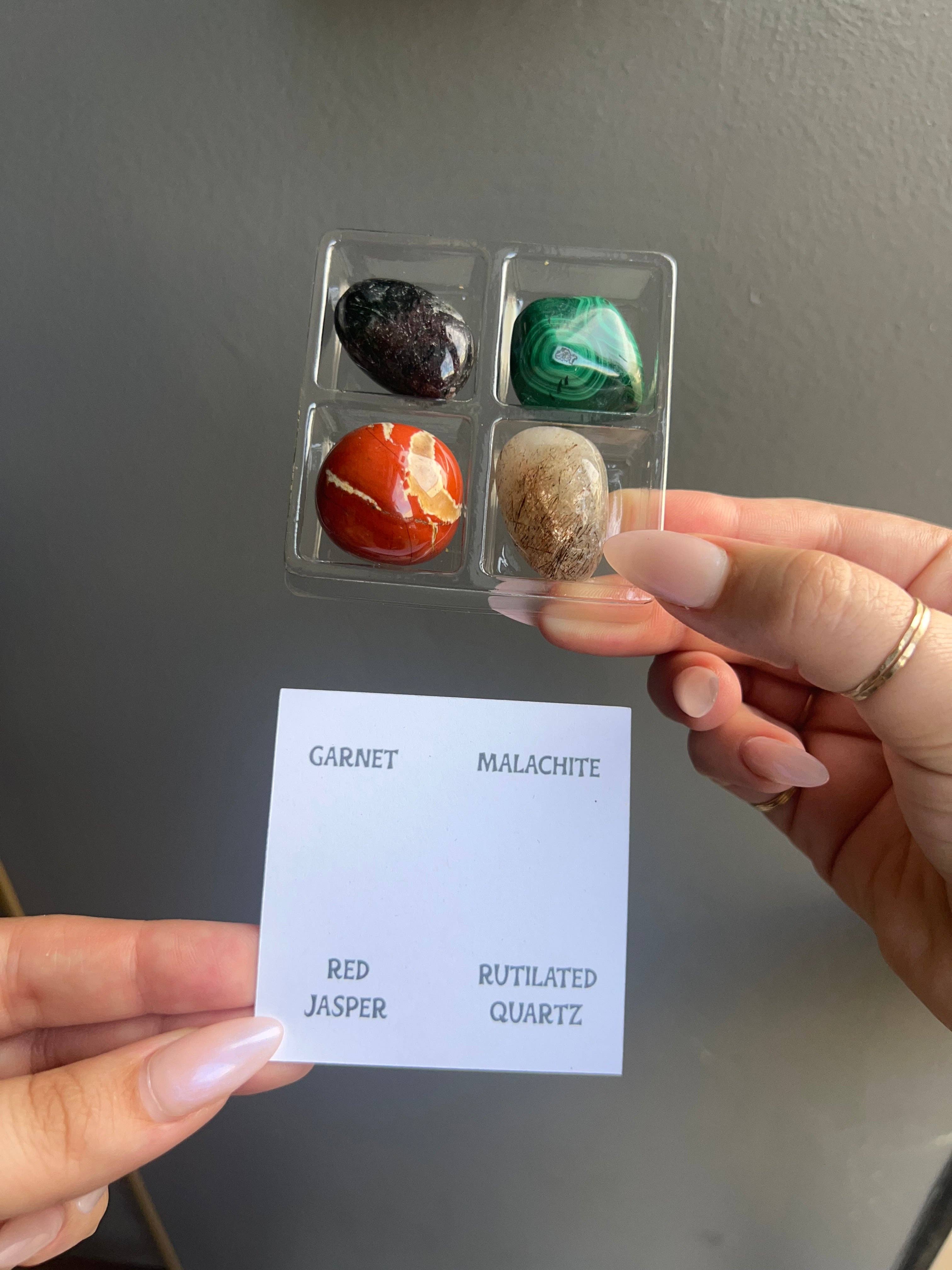 Capricorn Zodiac Tumbled Crystal Set - Ambition & Stability