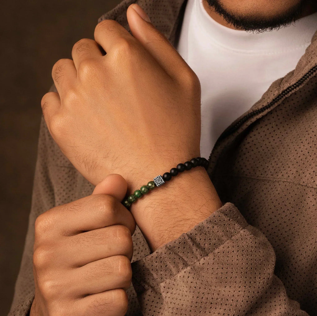 Prosperous Protection - Multi Stone Hamsa Bracelet